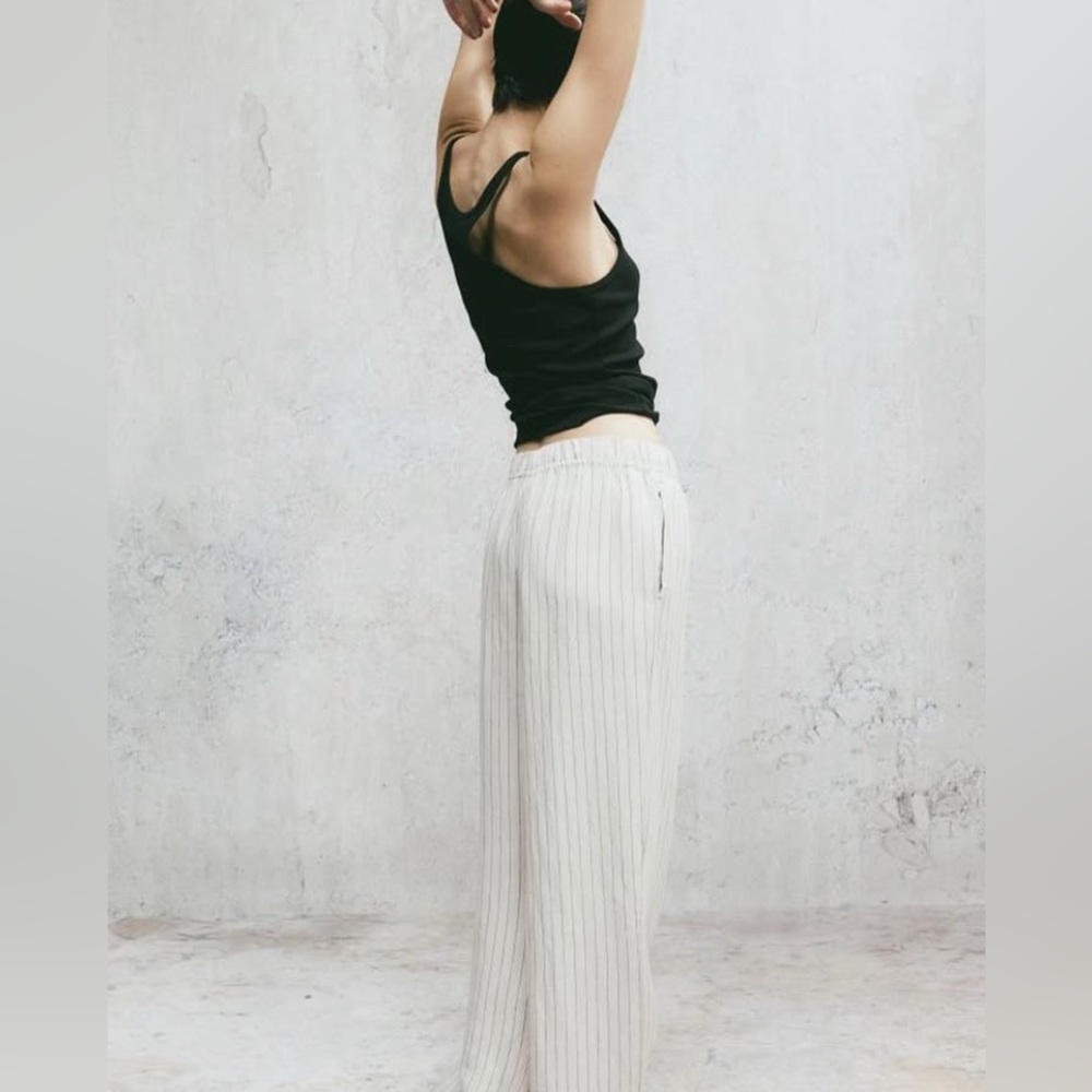 H&M Linen Blend Pants